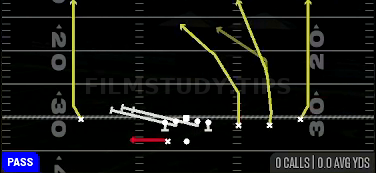 HB Slip Screen — Pass play diagram