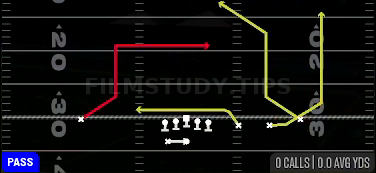 PA WR In — Pass play diagram