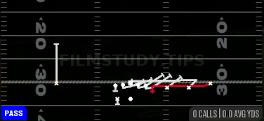 WR Mid Screen — Pass play diagram