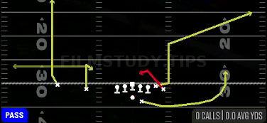Spot Option — Pass play diagram