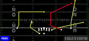 619 Sail — Pass play diagram