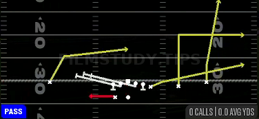 HB Slip Screen — Pass play diagram