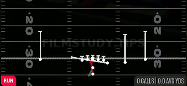 HB Split Dive — Run play diagram