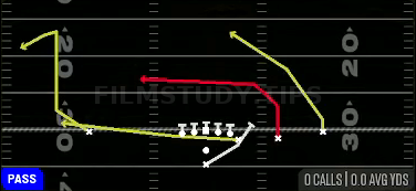 PA Boot Slide — Pass play diagram