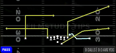 Z Spot — Pass play diagram