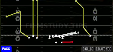 HB Slip Screen — Pass play diagram