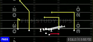 HB Slip Screen — Pass play diagram
