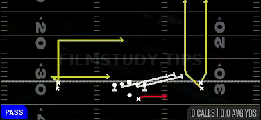 HB Slip Screen — Pass play diagram