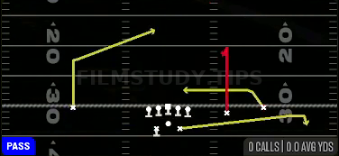 FL Drag — Pass play diagram