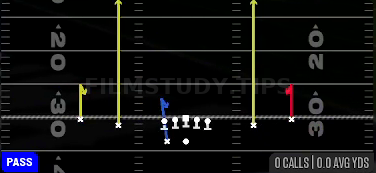 Hitch Seam — Pass play diagram