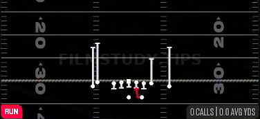 HB Draw — Run play diagram