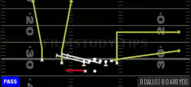 HB Slip Screen — Pass play diagram
