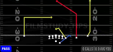 Slant 2 Buc — Pass play diagram