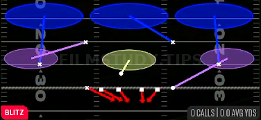 Edge Blitz 3 — Blitz play diagram