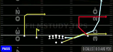 Exit Switch Out — Pass play diagram