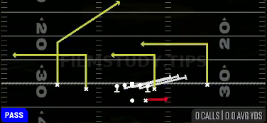 HB Slip Screen — Pass play diagram