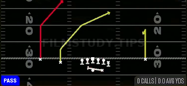 PA QB Choice — Pass play diagram