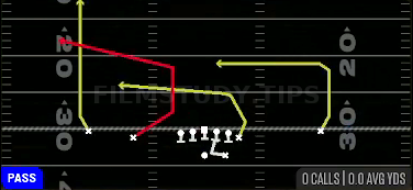 PA Same Side Boot — Pass play diagram
