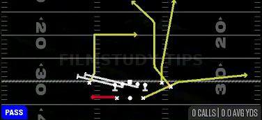 HB Slip Screen — Pass play diagram