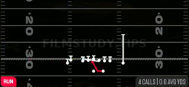 HB Quick Base — Run play diagram