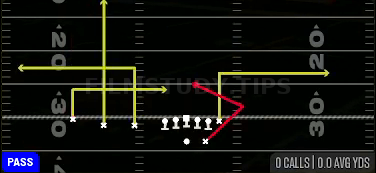 HB Angle — Pass play diagram