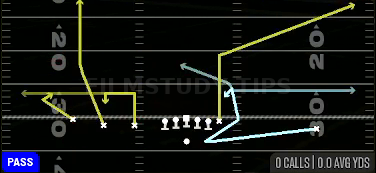 Reload Shock HB Choice — Pass play diagram