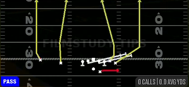 HB Slip Screen — Pass play diagram