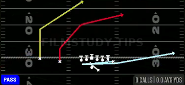 MTN PA Slide — Pass play diagram