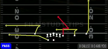 Stick N Nod — Pass play diagram