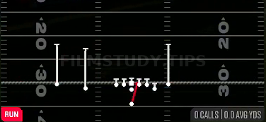 HB Dive — Run play diagram