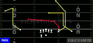 WR Cross — Pass play diagram