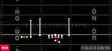 HB Pump Draw — Run play diagram