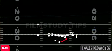 Pin Pull Toss — Run play diagram