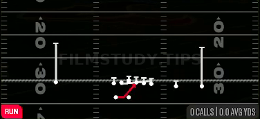 HB Base — Run play diagram