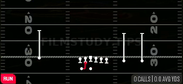 HB Mid Draw — Run play diagram