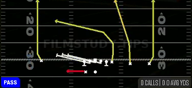HB Slip Screen — Pass play diagram
