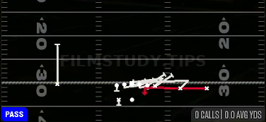WR Mid Screen — Pass play diagram
