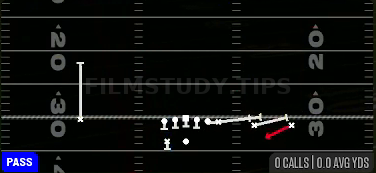 WR Screen — Pass play diagram