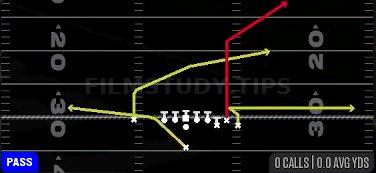 PA Boot — Pass play diagram