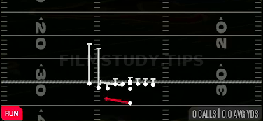 HB Toss LT — Run play diagram