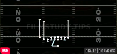 MTN HB Draw — Run play diagram