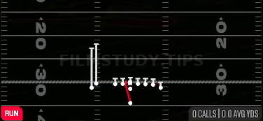 HB Zone WK — Run play diagram