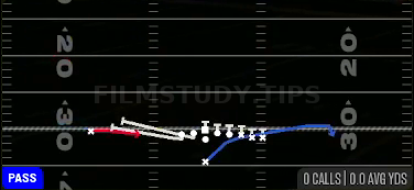 PA WR Screen — Pass play diagram