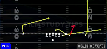 Spacing — Pass play diagram
