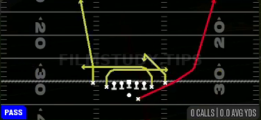 Mesh Spot — Pass play diagram
