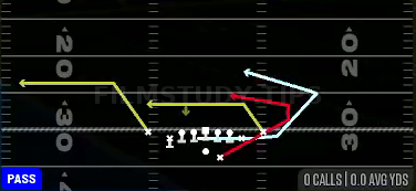 MTN Return H-Trail — Pass play diagram