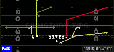 Spot Choice — Pass play diagram