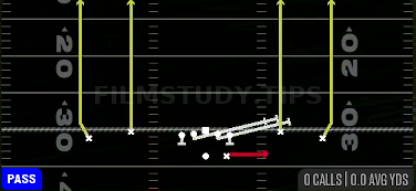 HB Slip Screen — Pass play diagram