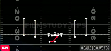 HB Base — Run play diagram