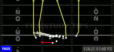 HB Slip Screen — Pass play diagram